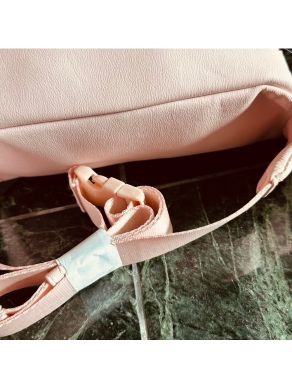 Loungefly Pastel Pink Waist Bag with Blue Bow & Floral Accents - Picture 5 of 6
